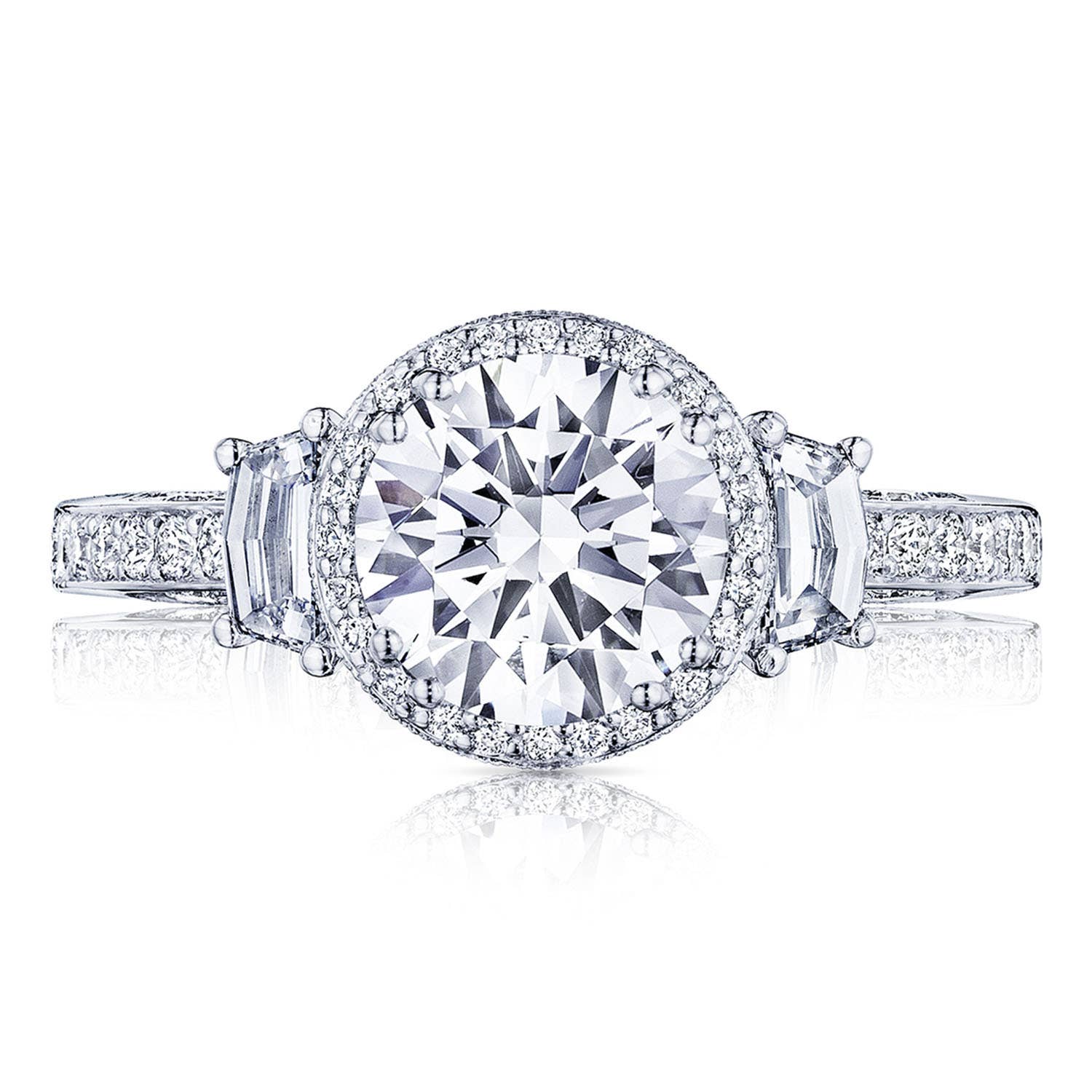 Dantela | Round 3-Stone Engagement Ring 2663RD75