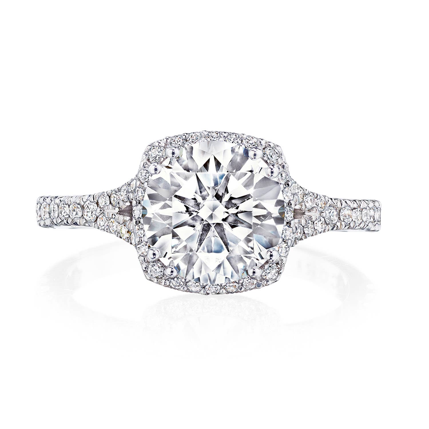 Dantela | Round Bloom Engagement Ring 2672CU8