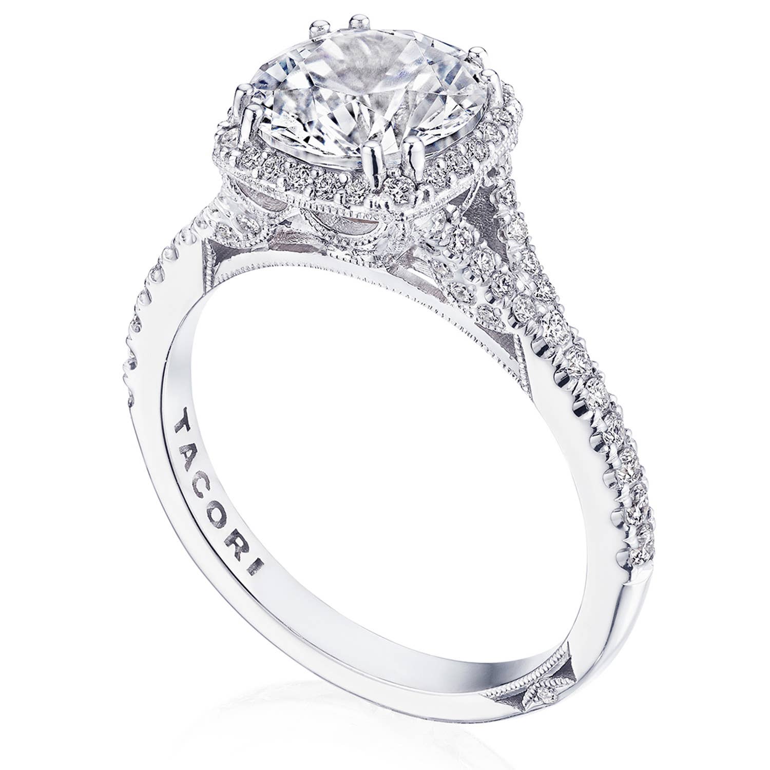 Dantela | Round Bloom Engagement Ring 2672CU8