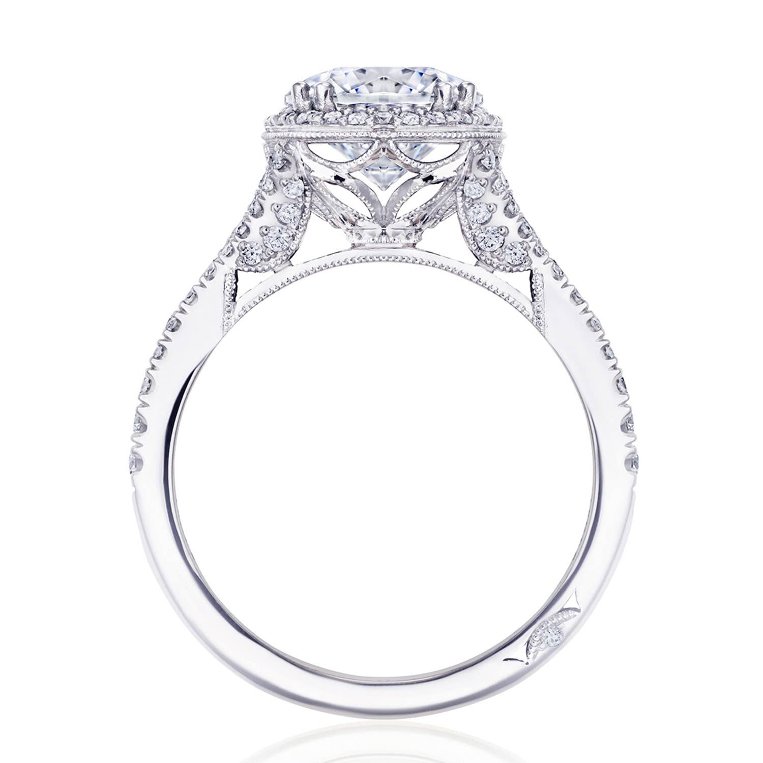 Dantela | Round Bloom Engagement Ring 2672RD8