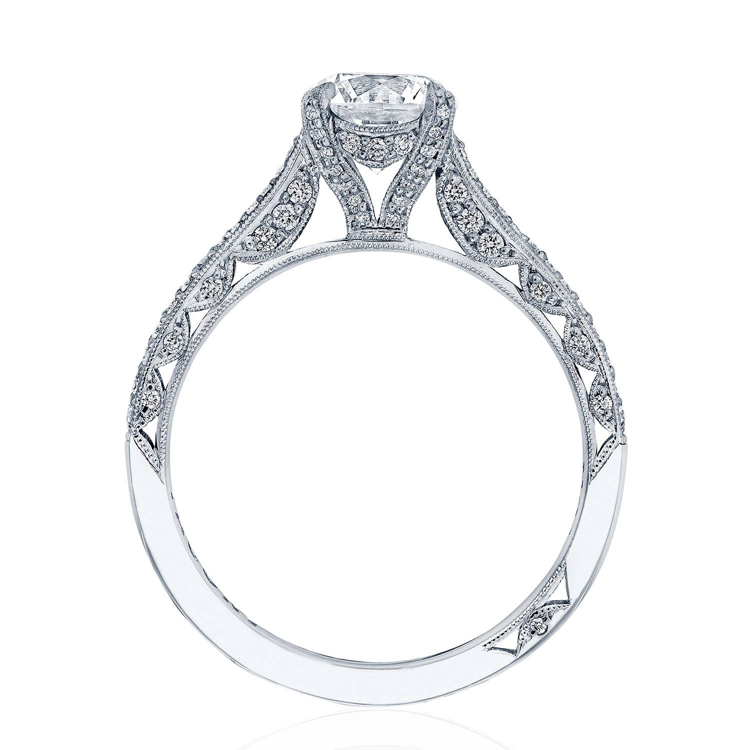 Classic Crescent | Round Solitaire Engagement Ring 2680RD65