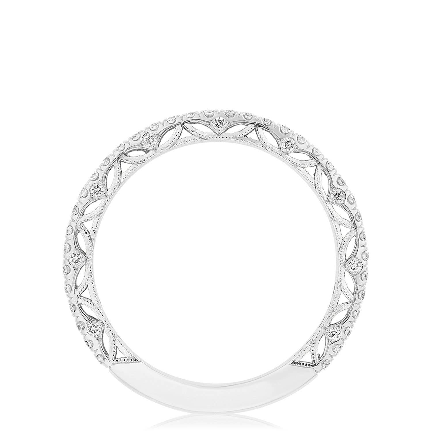 Dantela | French Pavé Diamond Wedding Band 269017B34