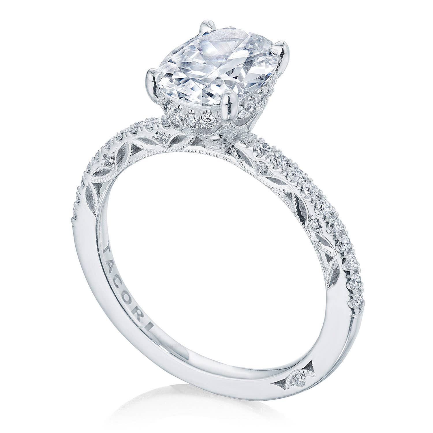 Dantela | Oval Solitaire Engagement Ring 269017OV95X7