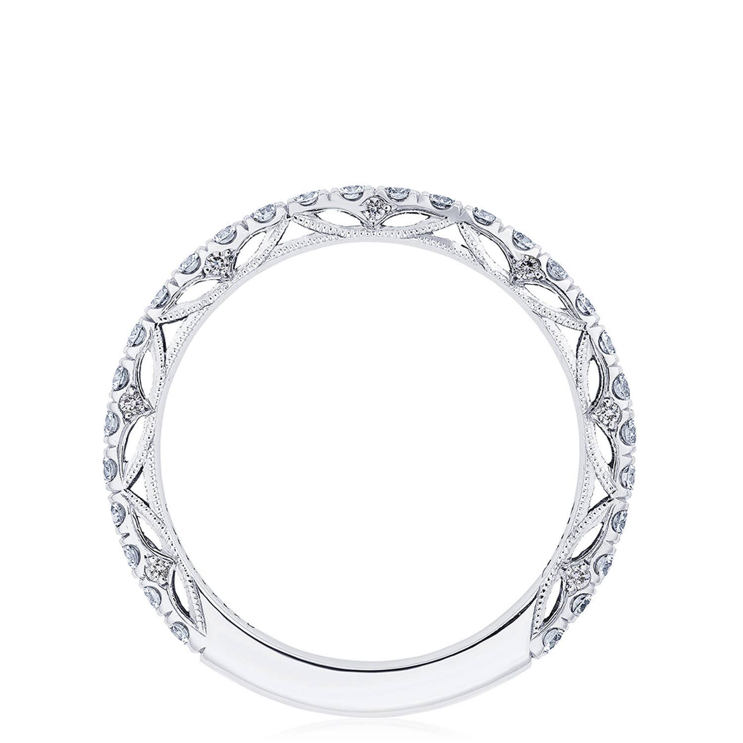 Dantela | French Pavé Diamond Wedding Band 269022B34