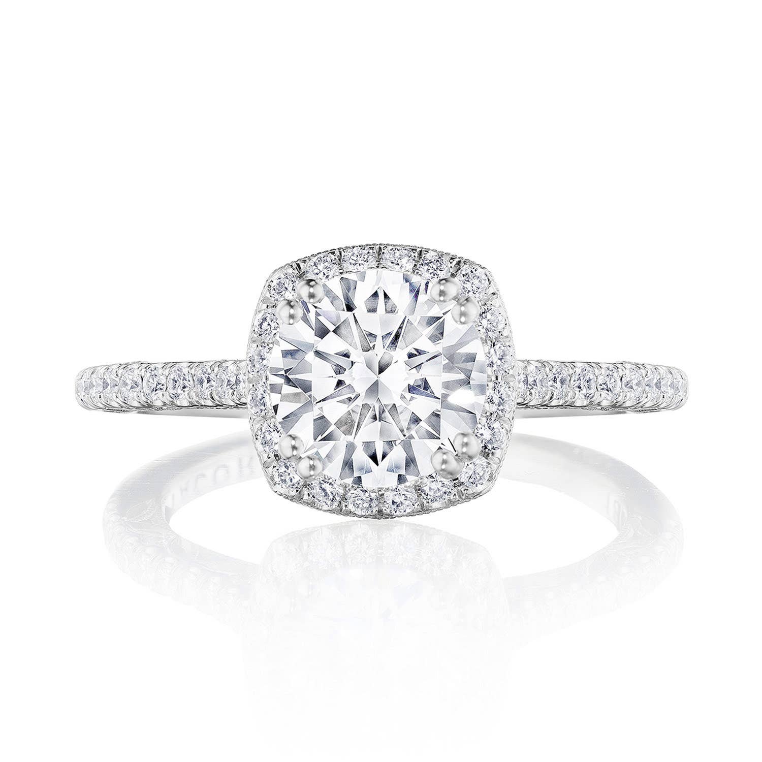 Dantela | Cushion Bloom Engagement Ring 269117CU75