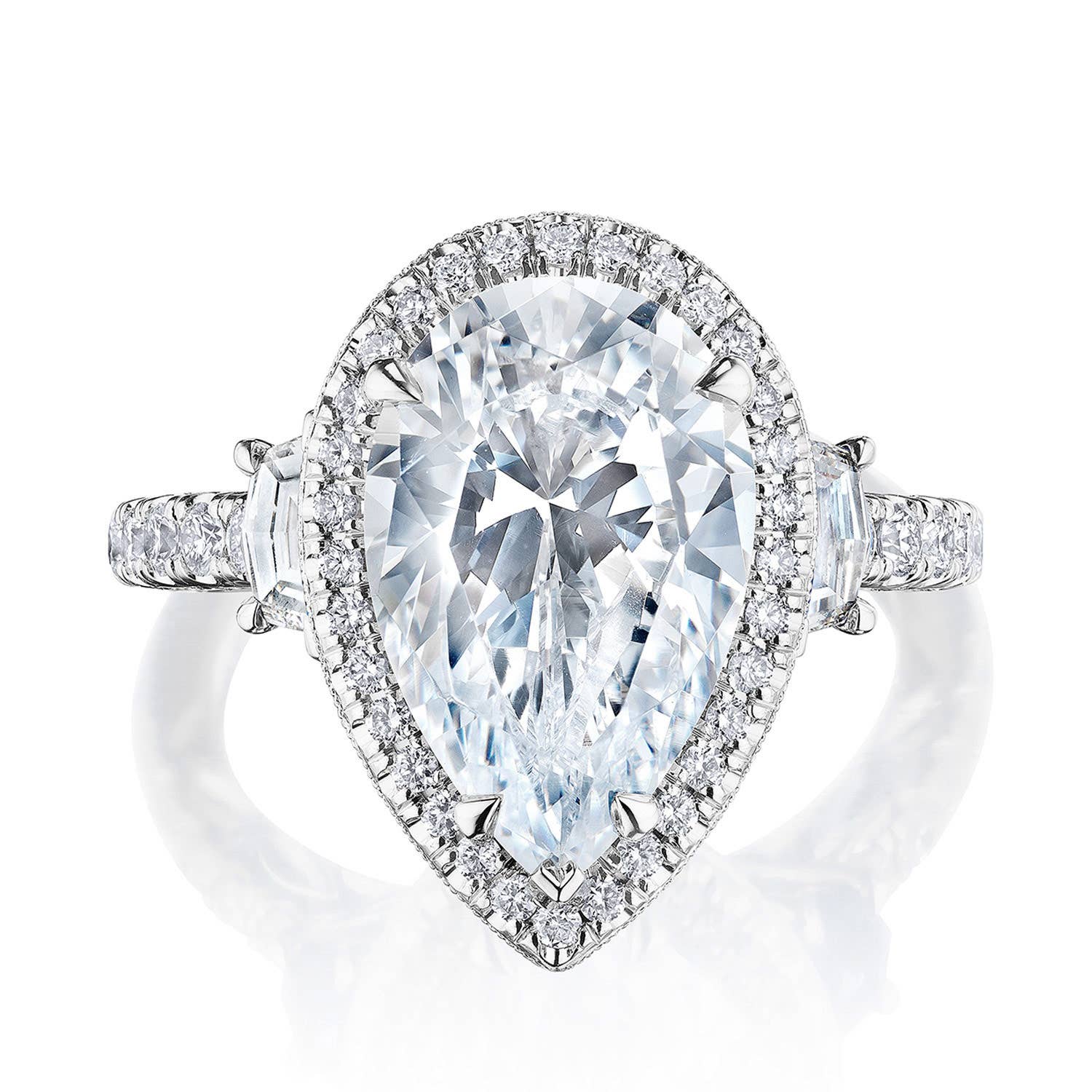 Dantela | Pear 3-Stone Engagement Ring 269322PS14X9