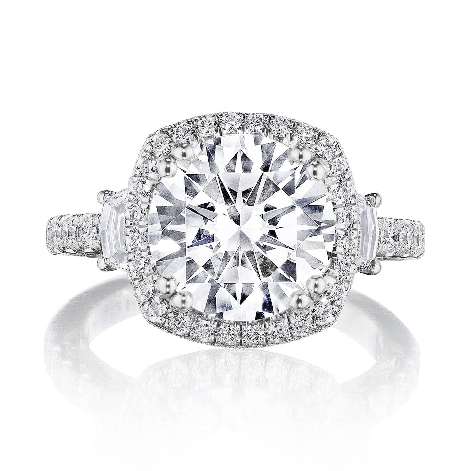 Dantela | Cushion 3-Stone Engagement Ring 269322CU10