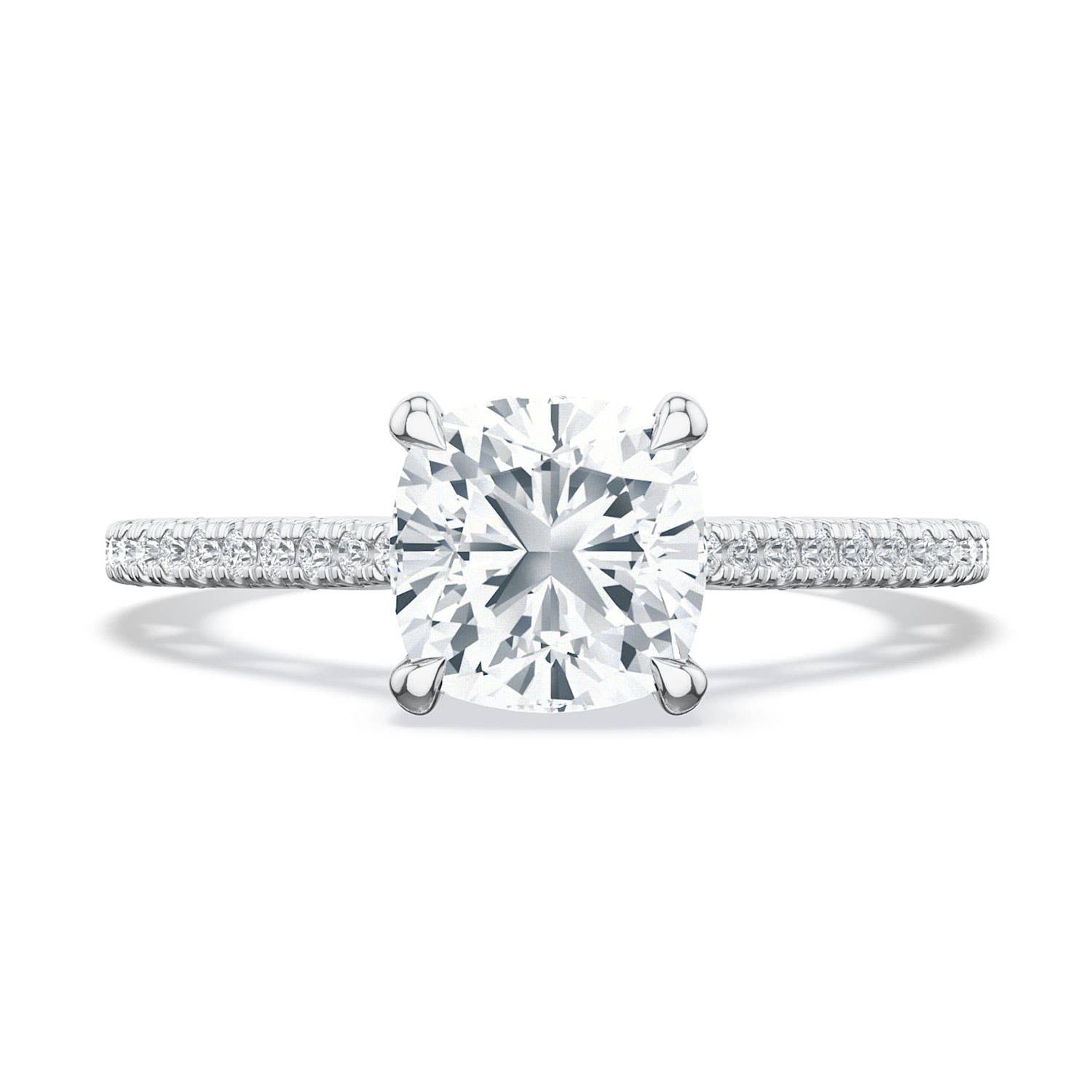 Lunetta Crescent | Cushion Solitaire Engagement Ring 272117CU65