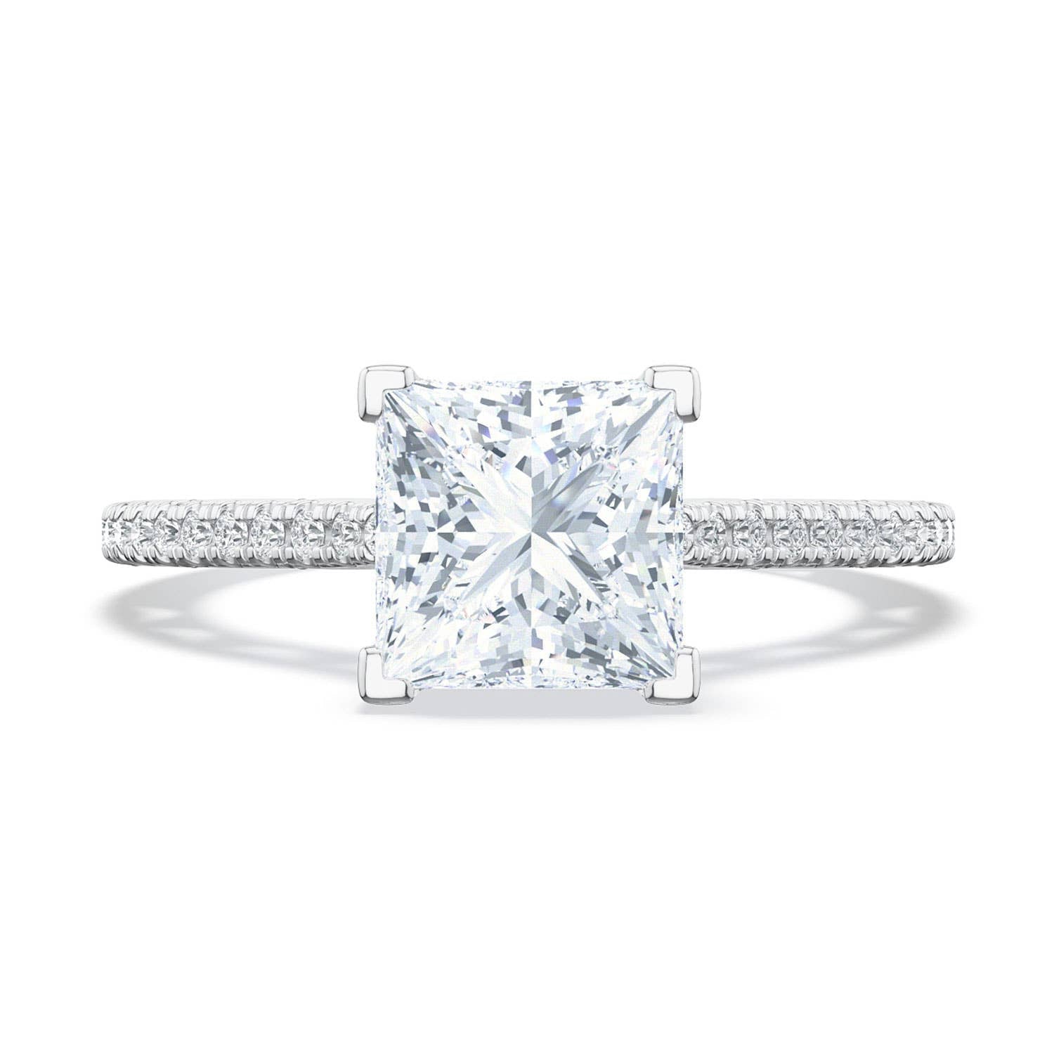 Lunetta Crescent | Princess Solitaire Engagement Ring 272117PR65