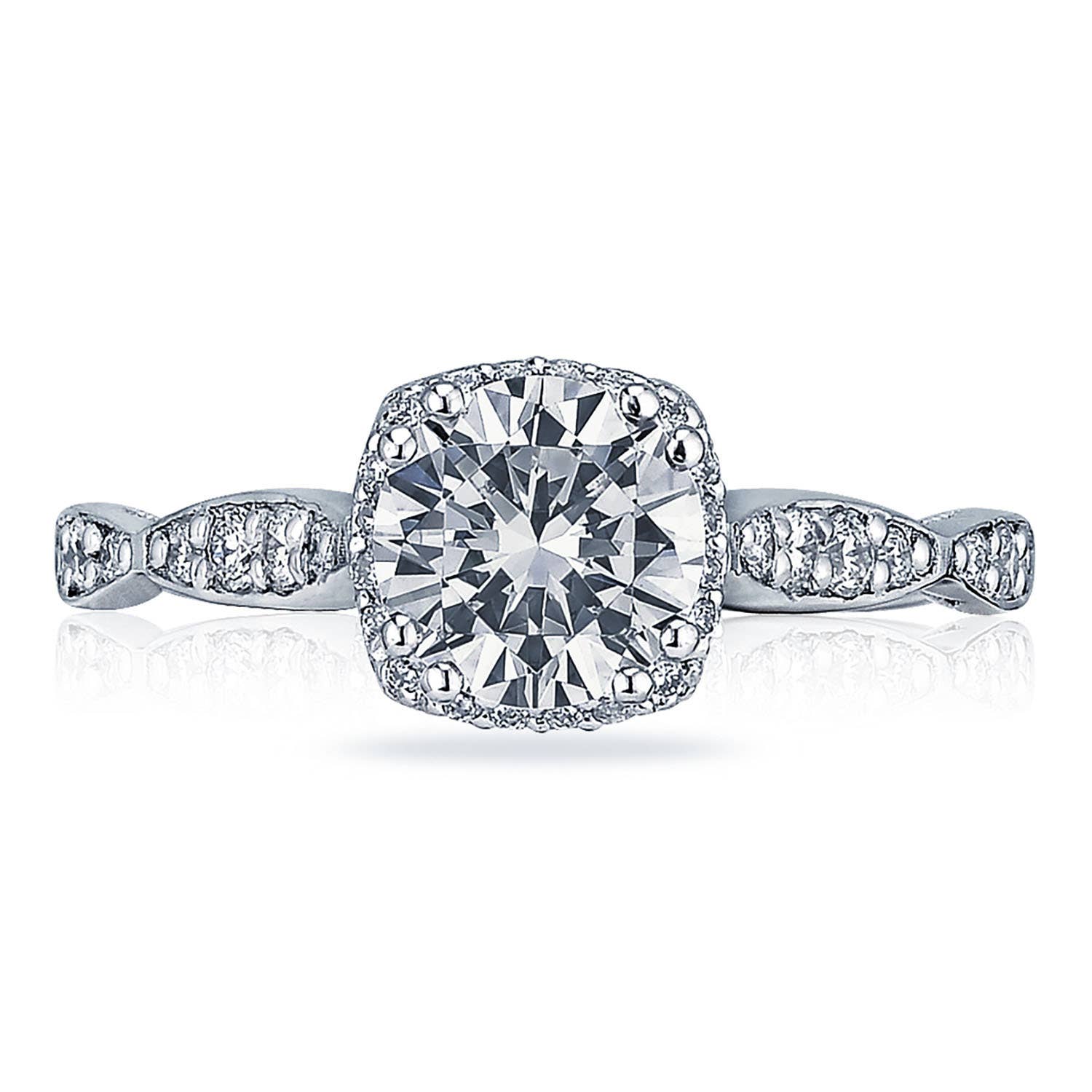 Dantela | Round with Cushion Bloom Engagement Ring 39-2CU65