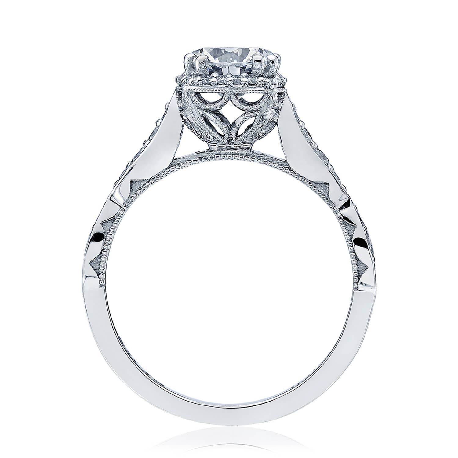 Dantela | Round with Cushion Bloom Engagement Ring 39-2CU65