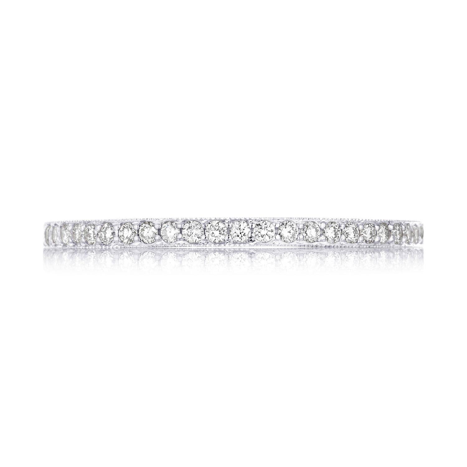 Sculpted Crescent | Pavé Diamond Wedding Band - 1.5mm 41-15