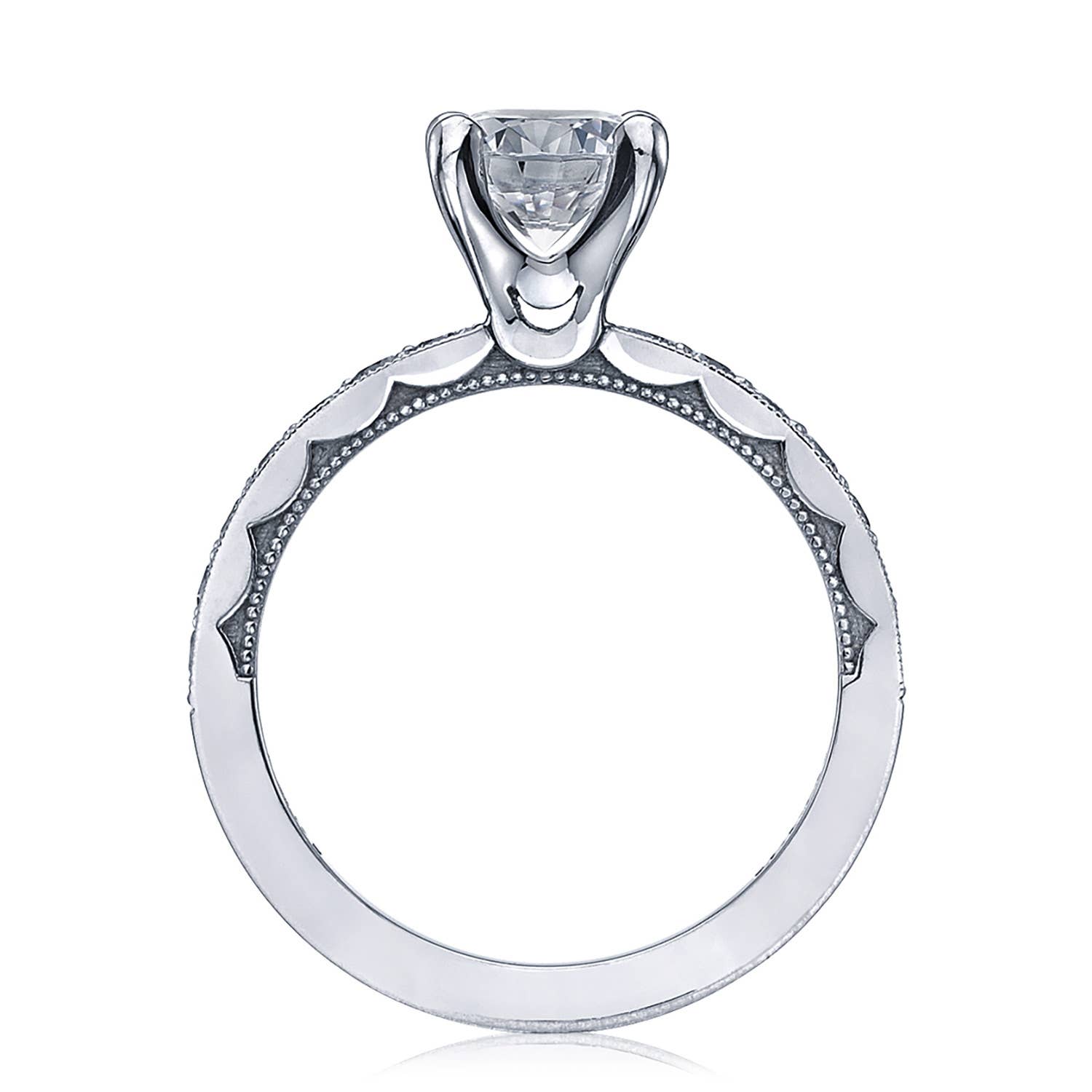 Sculpted Crescent | Round Solitaire Engagement Ring 41-25RD65