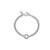 Silver and Diamond Open Cross Curb Chain Bracelet  B0000027 - TBird