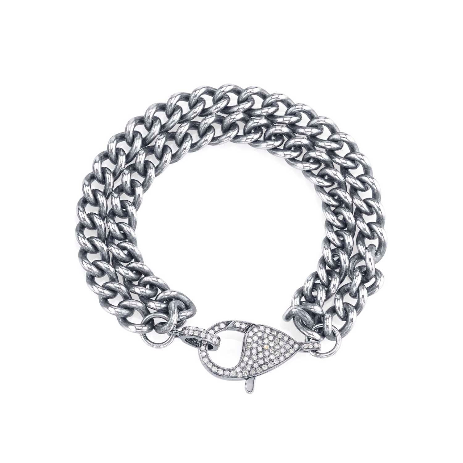 Double Strength Diamond and Chain Bracelet  B0000228 - TBird