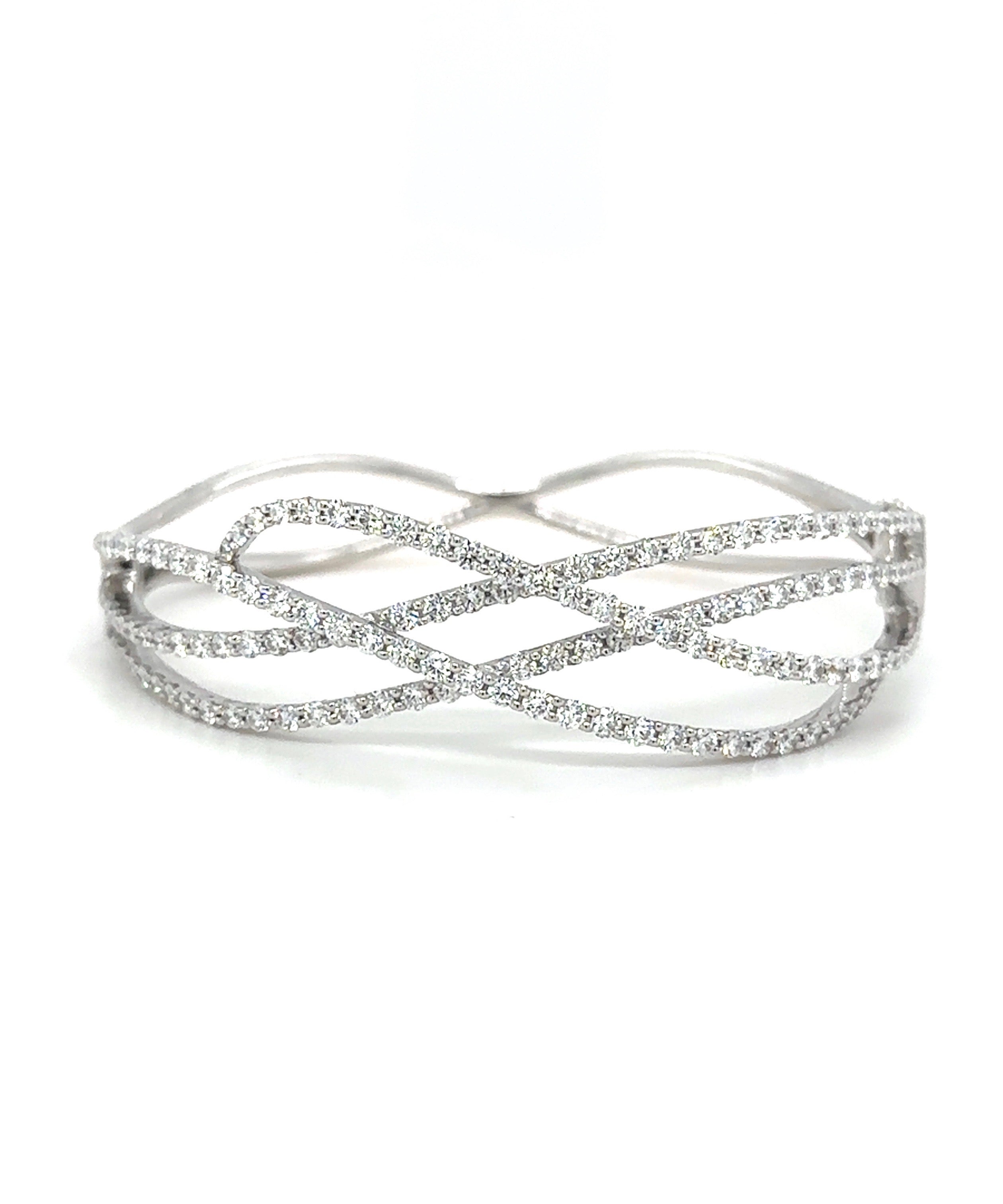 Diamond Criss Cross Bracelet 494-JSA