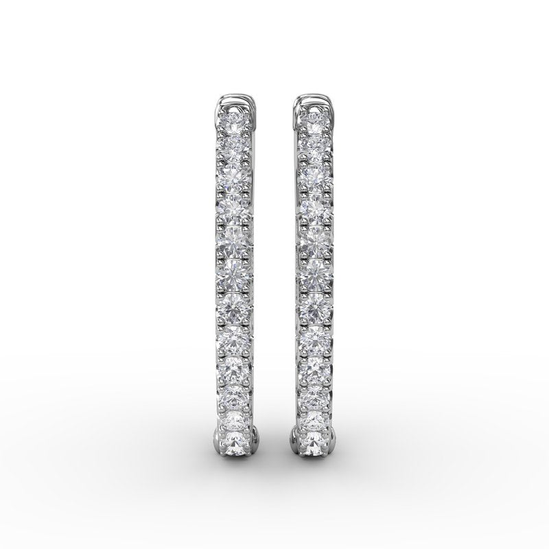 2ct Diamond Hoop Earrings ER4937 - TBird