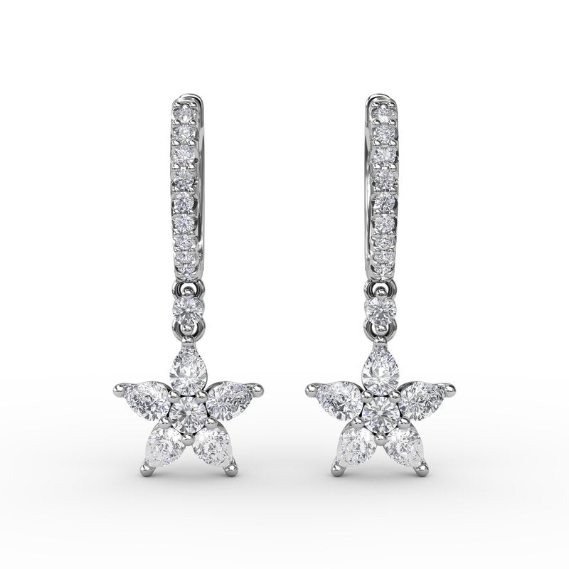 Catalina Diamond Star Drop Earrings ER4972 - TBird