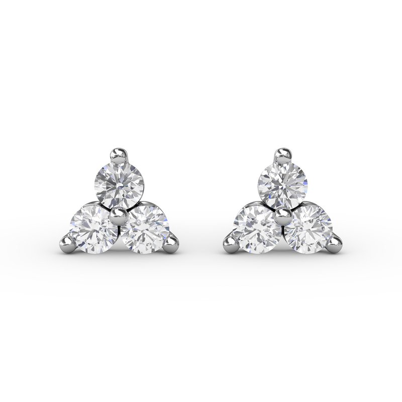 Empire Diamond Stud Cluster Earrings ER5009 - TBird