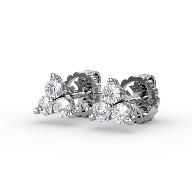 Empire Diamond Stud Cluster Earrings ER5009 - TBird