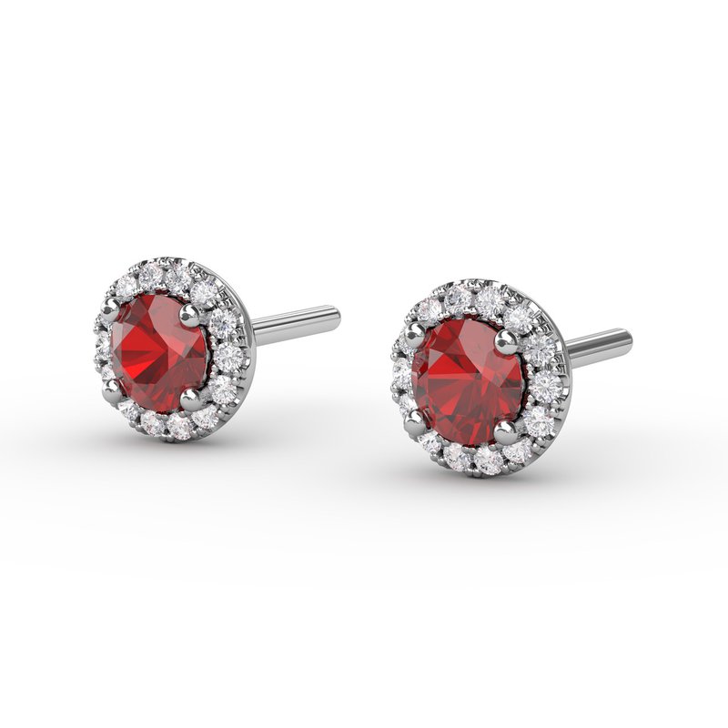 Dazzling Brilliant Cut Stud Earrings ER7001R - TBird