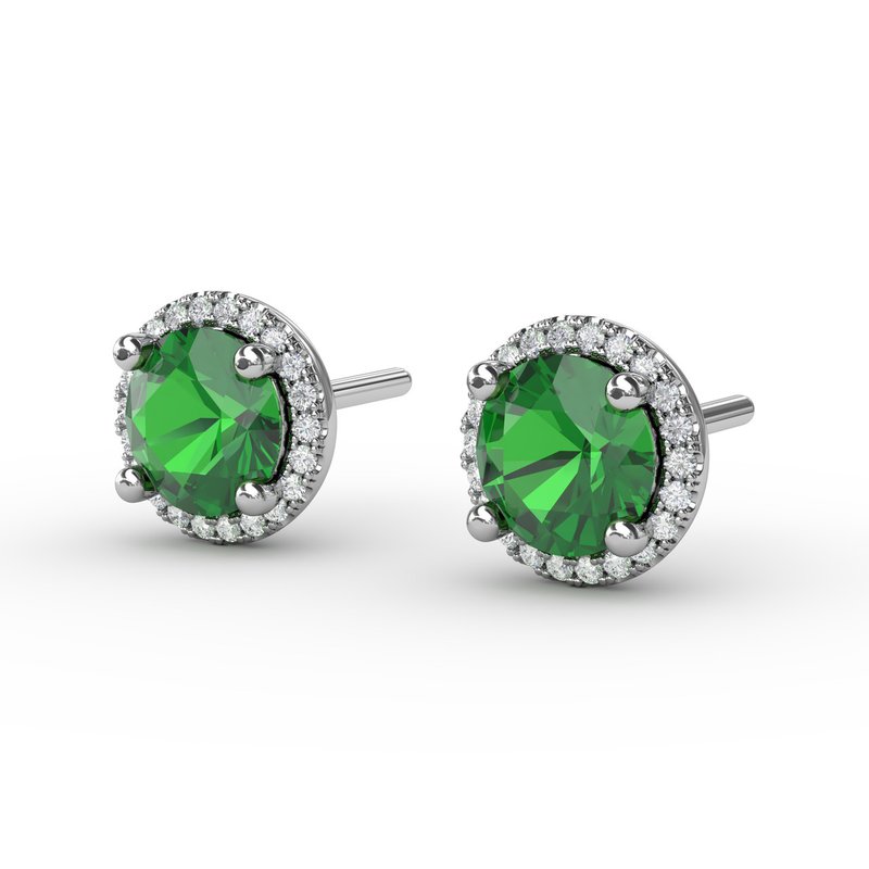 Dazzling Brilliant Cut Stud Earrings ER7003E - TBird