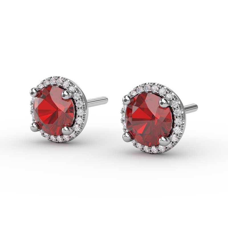 Dazzling Brilliant Cut Stud Earrings ER7003R - TBird