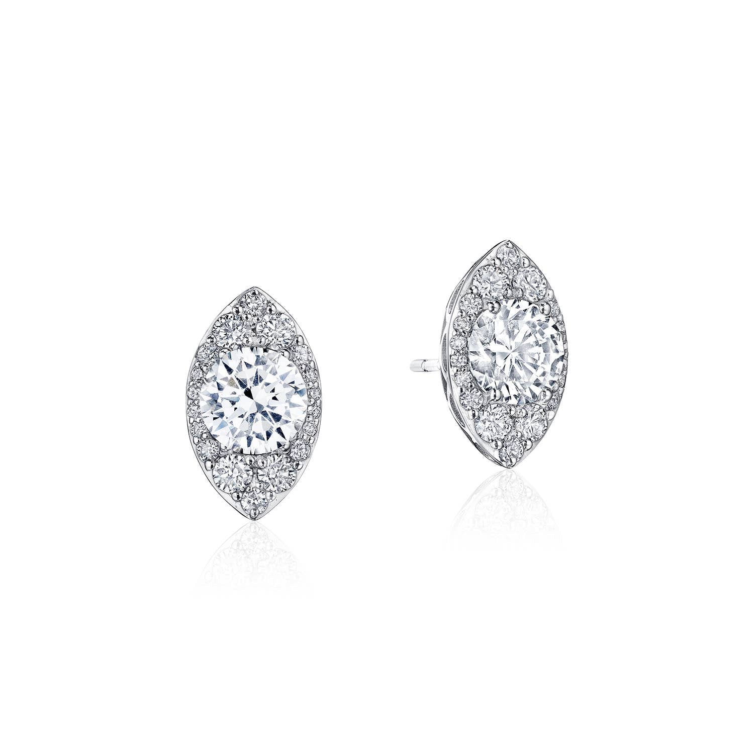 Crescent Embrace | Marquise Bloom Diamond Earrings FE811RDMQ5