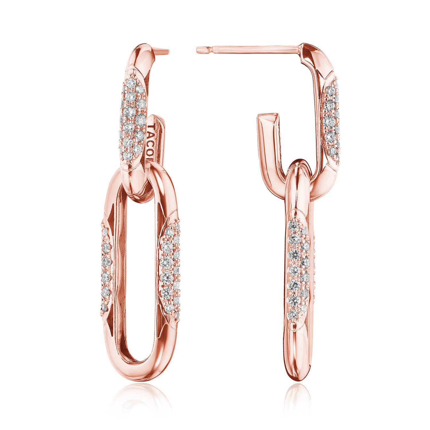 Crescent Eclipse | Double Link Earrings FE822PK