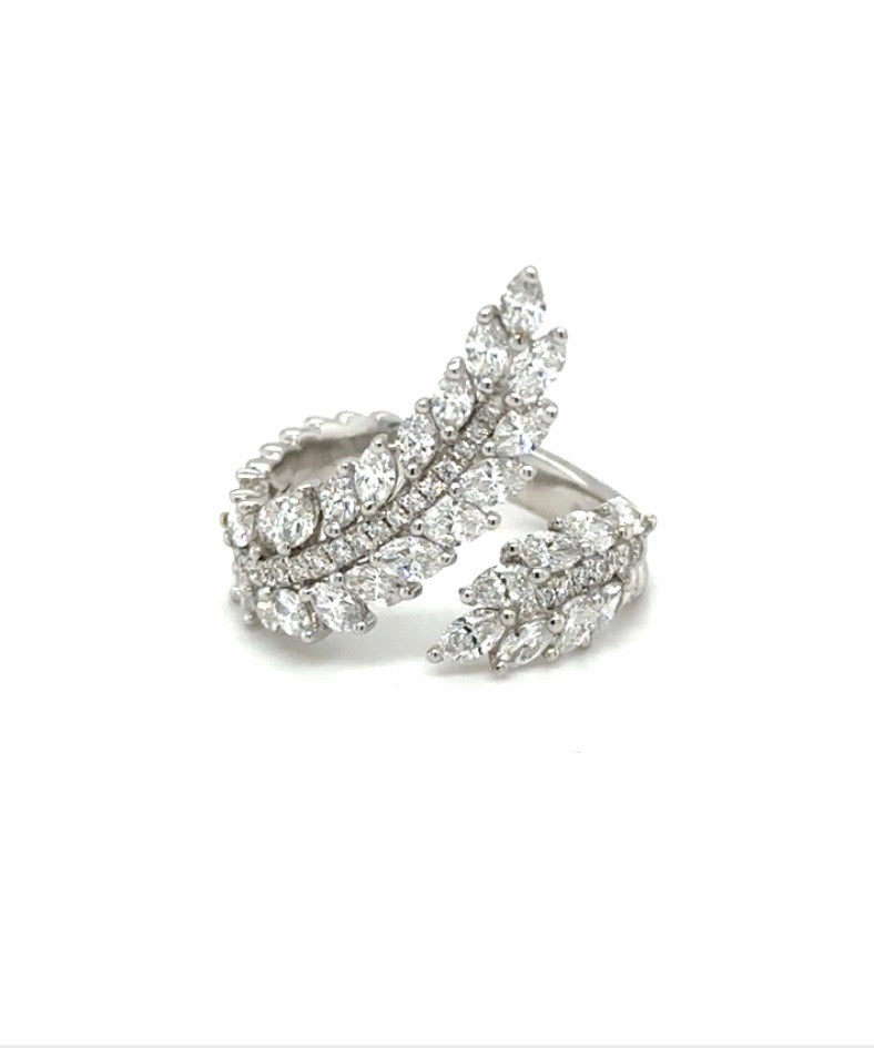 Feather Diamond Ring 484-JSA