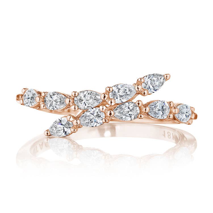 Stilla | Pear Diamond Ring in 18k Rose Gold FR829PK