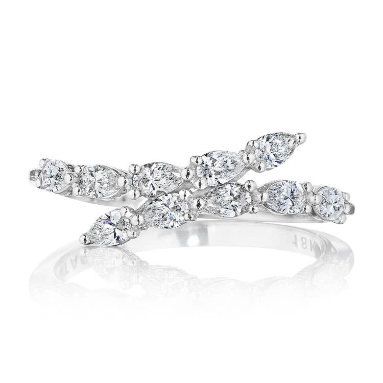 Stilla | Pear Diamond Ring in 18k White Gold FR829