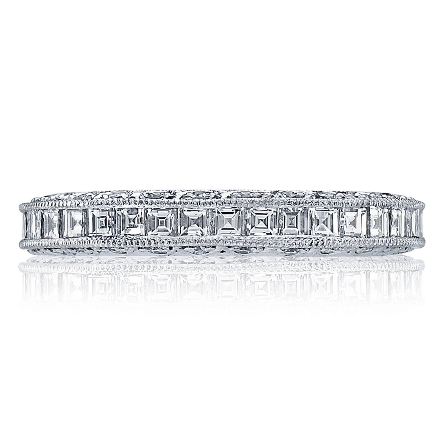 Classic Crescent | Channel Set Wedding Band HT2273B