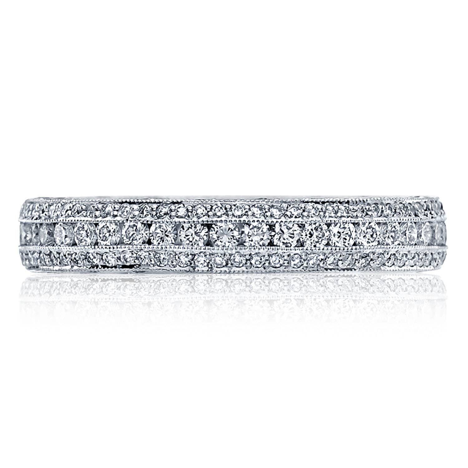 Classic Crescent | Channel Set Wedding Band HT2513RDB