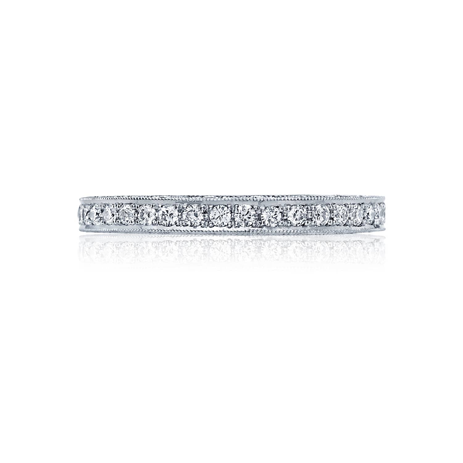 Classic Crescent | Pavé Diamond Wedding Band HT2516B12X