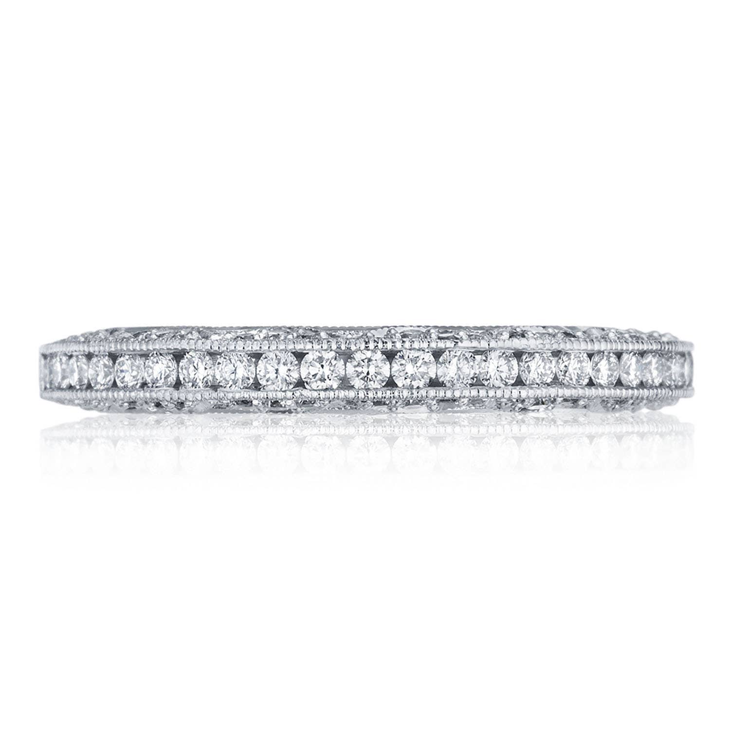 Classic Crescent | Channel Set Wedding Band HT2550B12