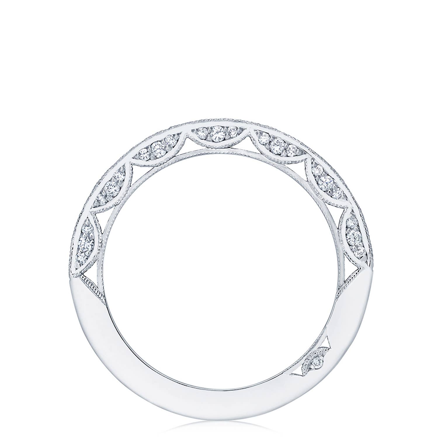 Classic Crescent | Channel Set Wedding Band HT2550B12