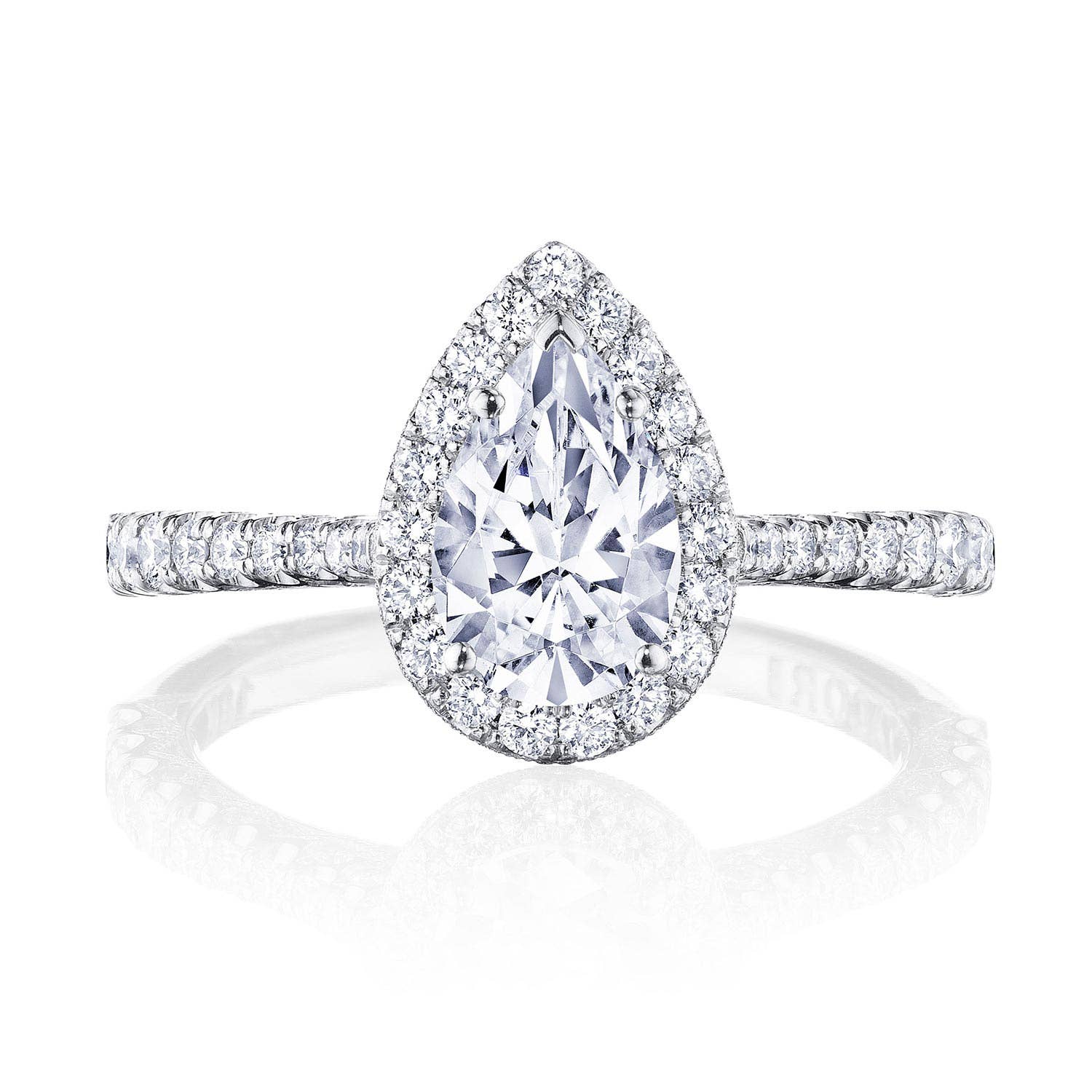 Petite Crescent | Pear Bloom Engagement Ring HT2571PS85X55