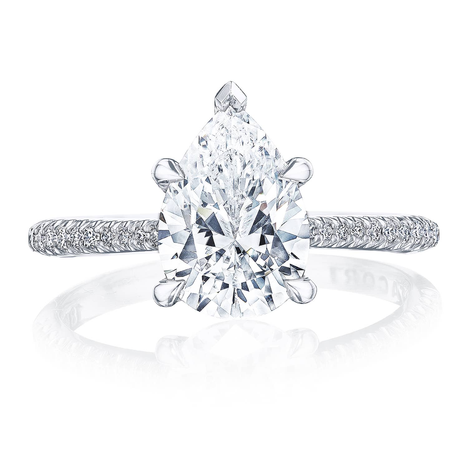 Founder's Collection | Pear Solitaire Engagement Ring HT2581PS10x7