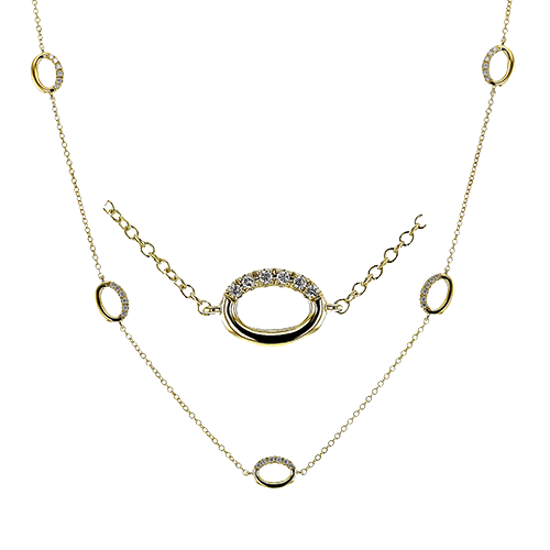 Necklace in 18k Gold with Diamonds LN4050