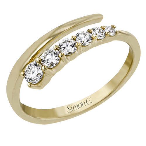 Harmonie Right Hand Ring In 18k Gold With Diamonds LR2499