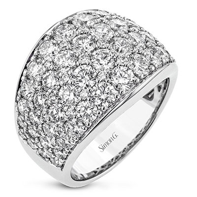 Simon-Set Anniversary Ring In 18k Gold With Diamonds LR2827