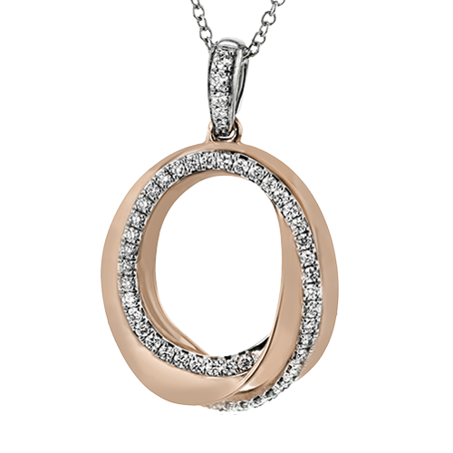 Pendant Necklace in 18k Gold with Diamonds MP1752-A