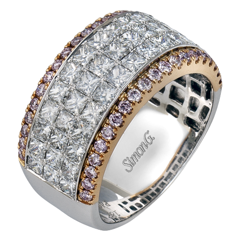 Simon-Set Anniversary Ring In 18k Gold With Diamonds MR1725