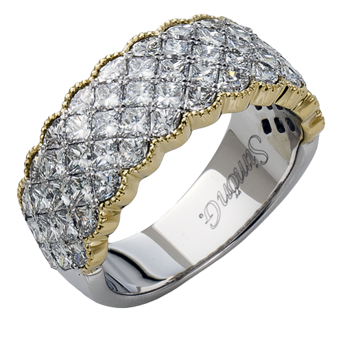 Simon-Set Anniversary Ring In 18k Gold With Diamonds MR1911