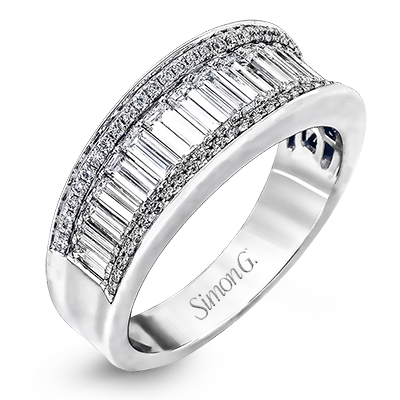 Anniversary Ring In 18k Gold With Diamonds MR2237-B