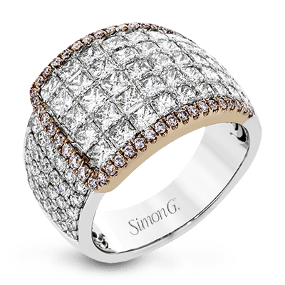 Simon-Set Right Hand Ring In 18k Gold With Diamonds MR2916