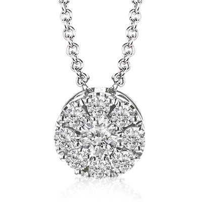 Pendant Necklace in 18k Gold with Diamonds NGP101