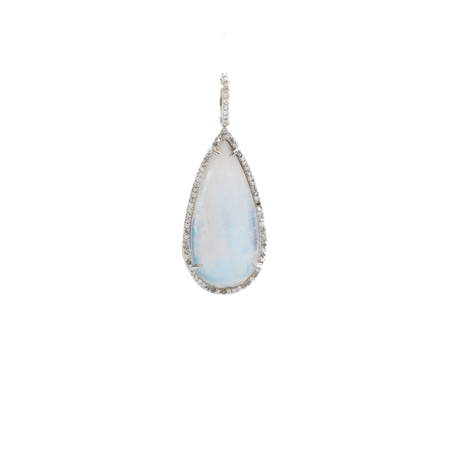 Rainbow Moonstone Teardrop Pendant  P0000048 - TBird