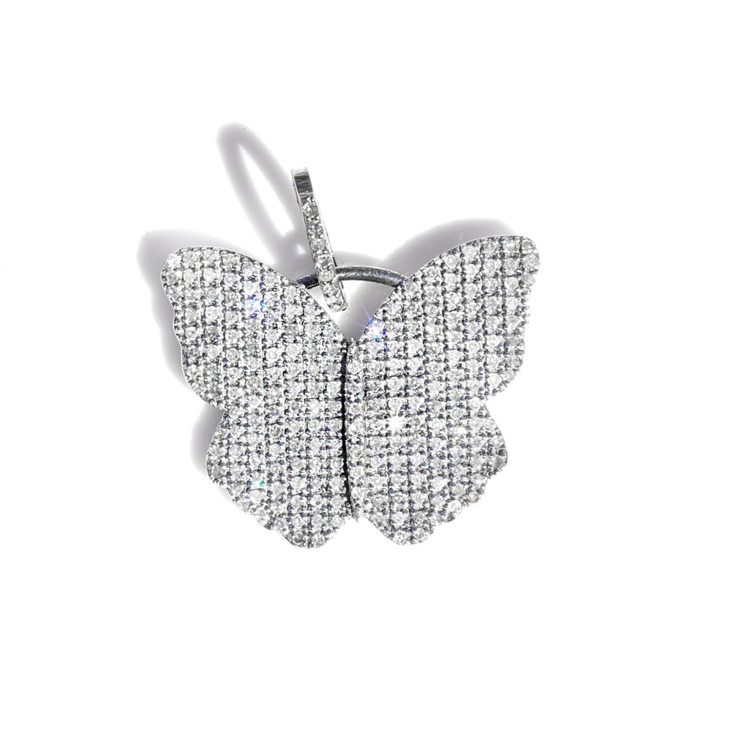 All Diamond Butterfly Pendant  P0000127 - TBird